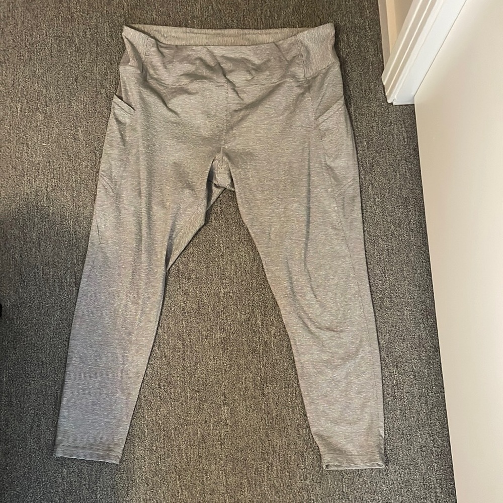 Striped leggings with pockets